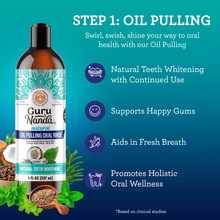 Load image into Gallery viewer, Guru&#39;s 7-Step Regimen - Oil Pulling, Mouthwash, Butter on Gums for Health Teeth &amp; Gums
