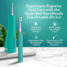 Load image into Gallery viewer, Lion &amp; Lamb 2.0 Portable Toothbrush &amp; Water Flosser - Teal
