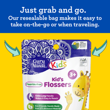 Load image into Gallery viewer, Kids&#39; Giraffe Shaped Flossers, Fluoride -Free - 40 Pack
