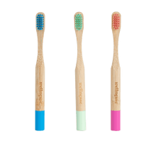 Load image into Gallery viewer, Children&#39;s Bamboo Toothbrushes - 3 Pack
