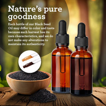 Load image into Gallery viewer, Natural Cold Pressed Black Seed Oil With Vitamin D3, K2 &amp; E
