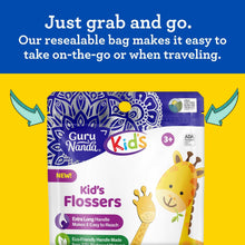 Load image into Gallery viewer, Kids&#39; Giraffe Shaped Flossers, Fluoride -Free - 90 Pack
