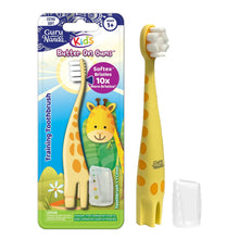 Load image into Gallery viewer, Kids Butter on Gums Giraffe Training Toothbrush with Cover (1-Pack)
