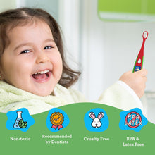 Load image into Gallery viewer, Kids Butter on Gums Toddler Toothbrush Set with Timer
