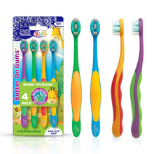 Load image into Gallery viewer, Kids Butter on Gums Toothbrush - 4 Pack
