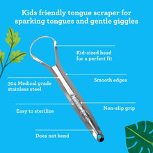 Load image into Gallery viewer, Kids Tongue Scraper (2-Pack) with Travel Case (color may vary)
