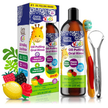 Load image into Gallery viewer, Kids Oil Pulling- Berry Lemon Rose Flavor - 8 oz
